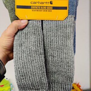 4x Carhartt Crew Socks Heavyweight Boot Winter Warmth 4 Pairs Sz L